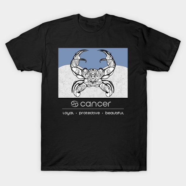 Cancer Season - Zodiac Graphic T-Shirt by Well3eyond